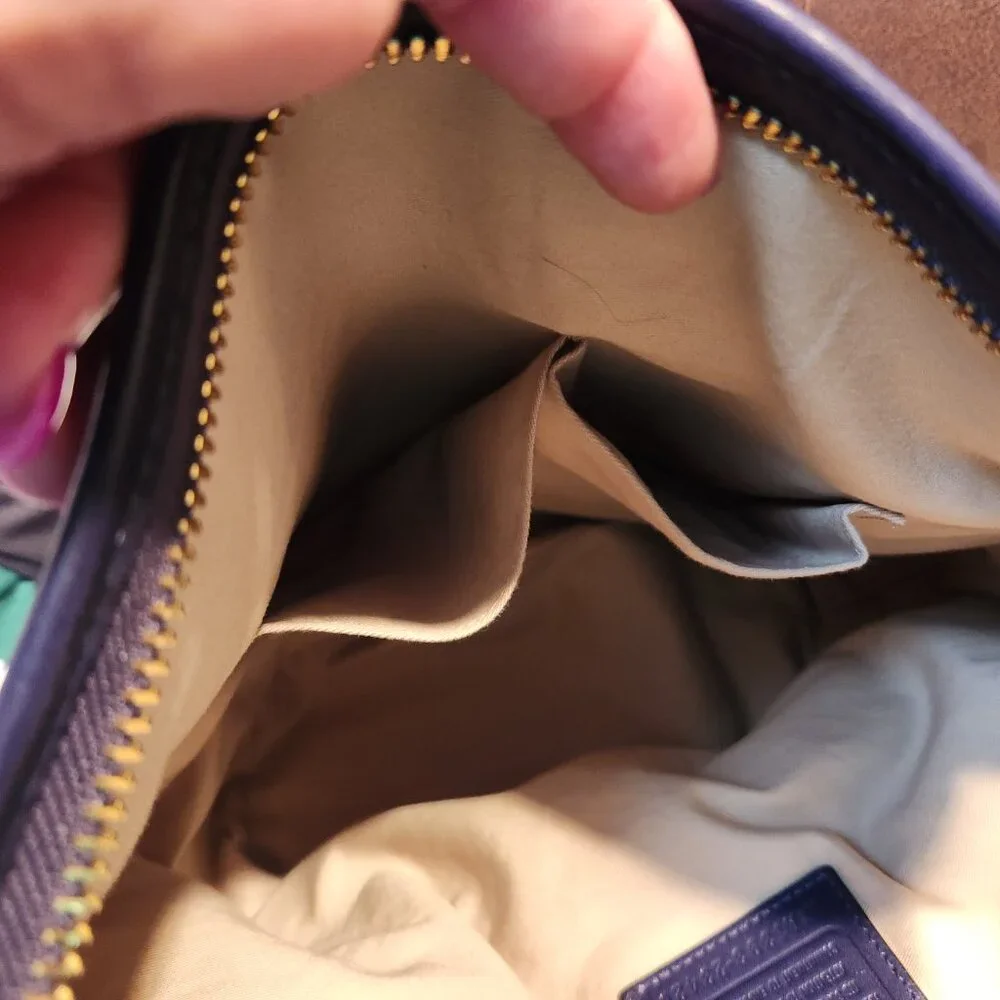 Coach Legacy Leather Large Duffle Horsebit Closure - PURPLE - EUC - Picture 10 of 12